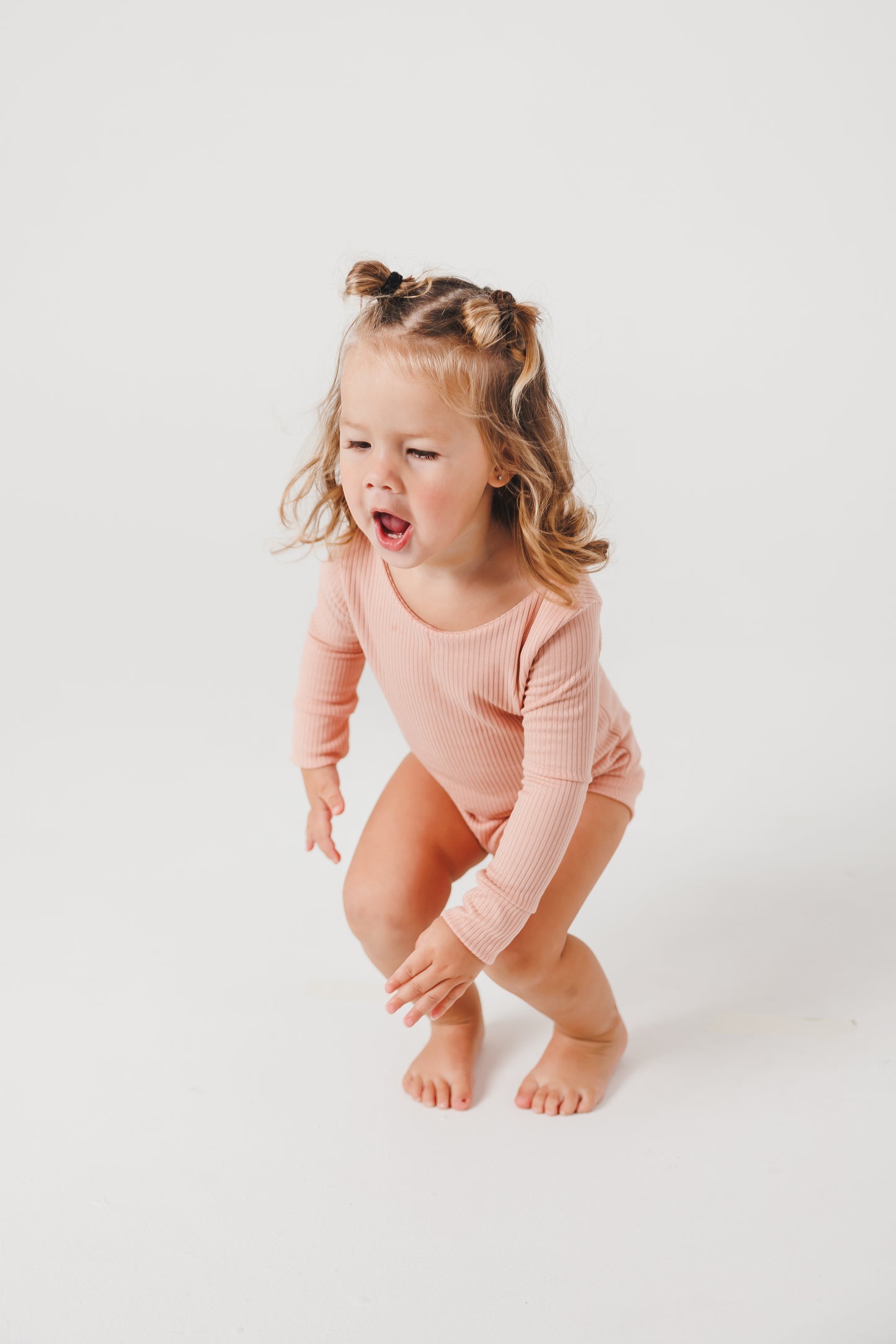 Pink Long Sleeve Leotard