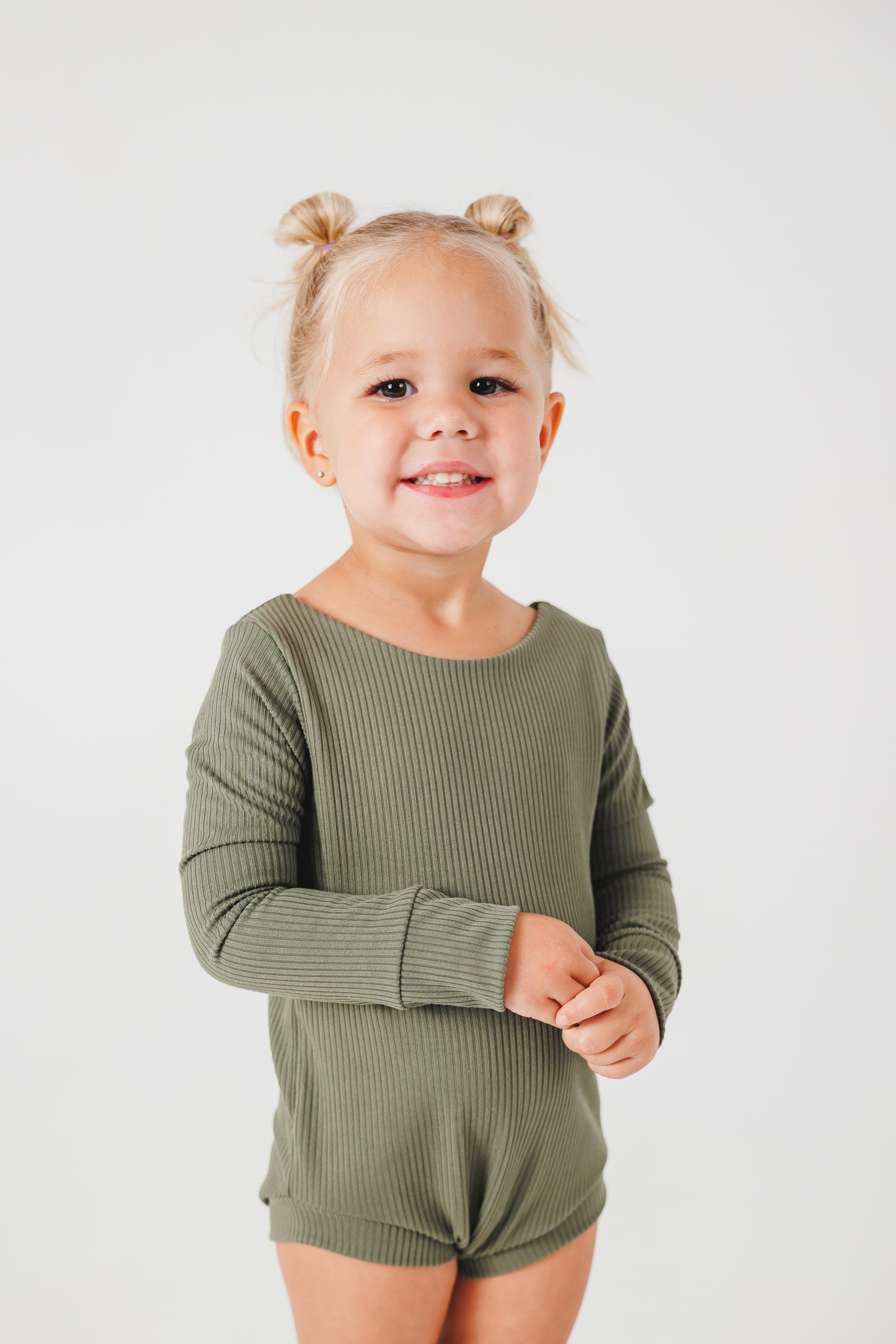 Green Long Sleeve Leotard