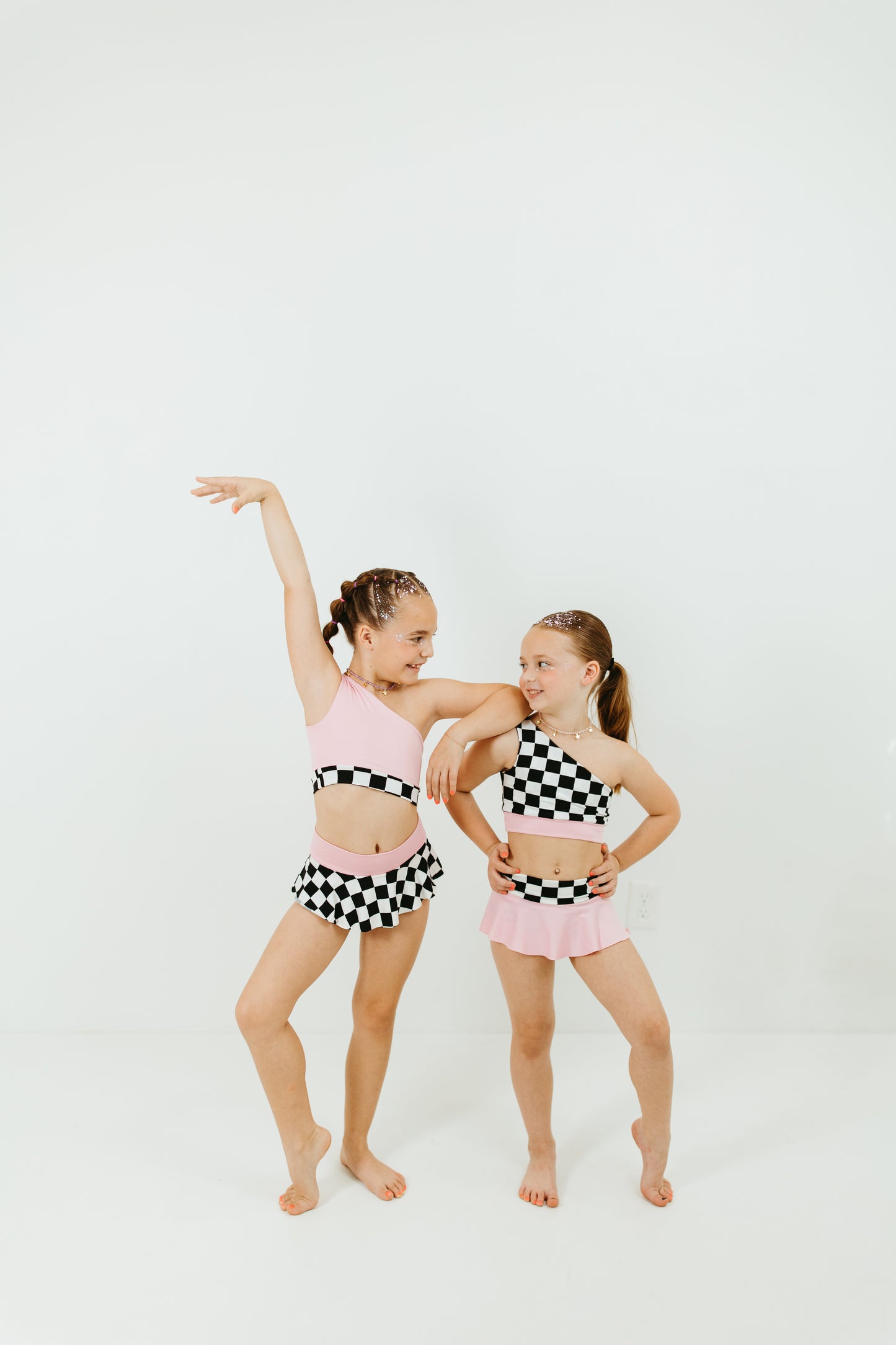 Pink One Shoulder Set - The Bestie Edit