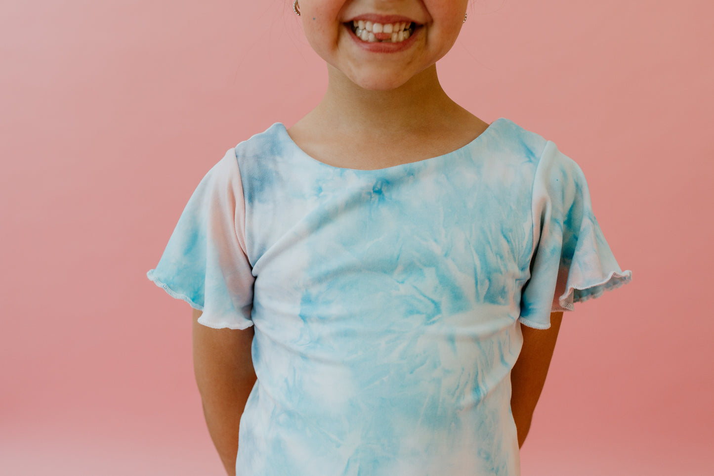 Blue/Pink/Indigo Tie Dye Leotard