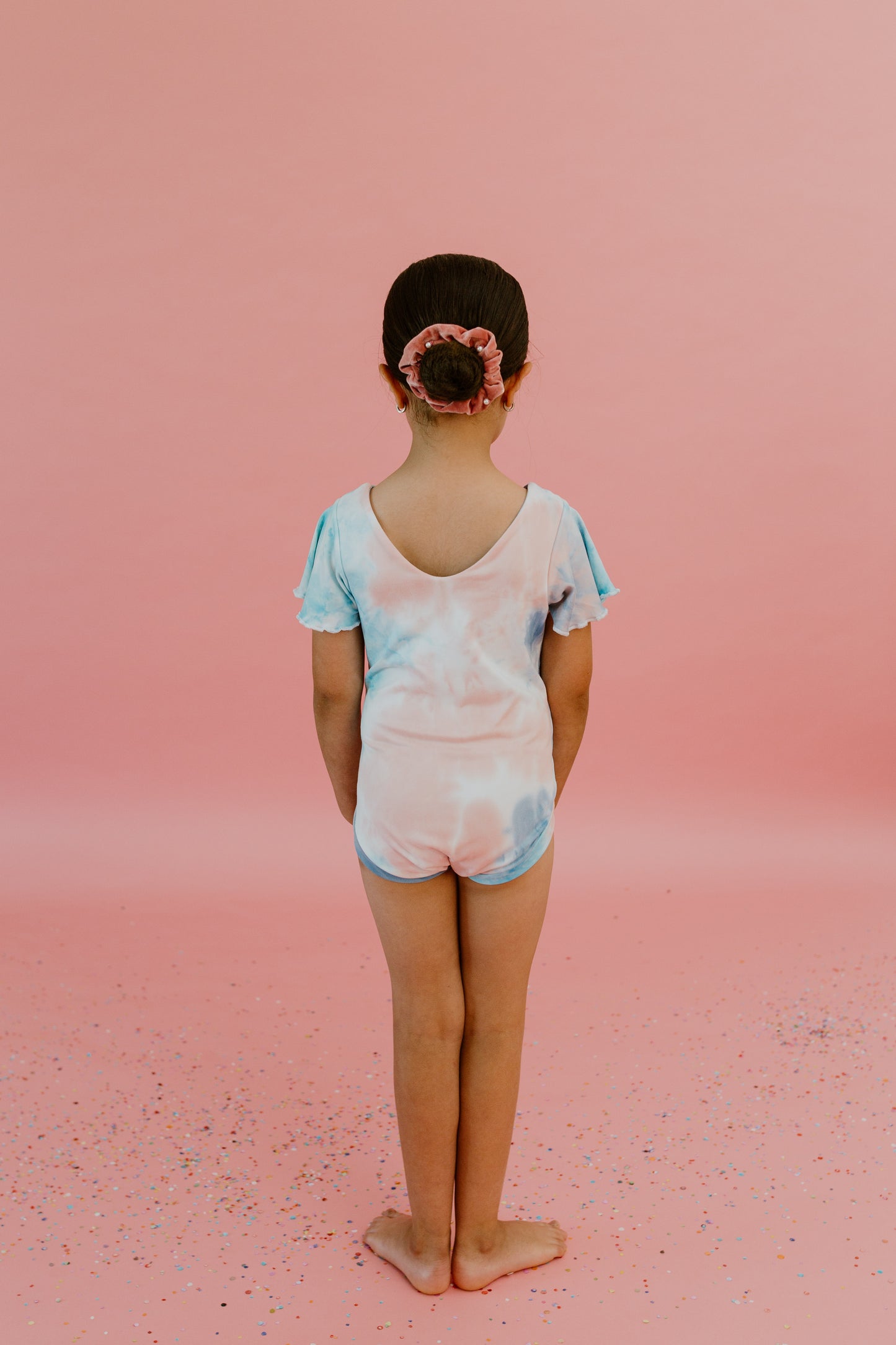Blue/Pink/Indigo Tie Dye Leotard