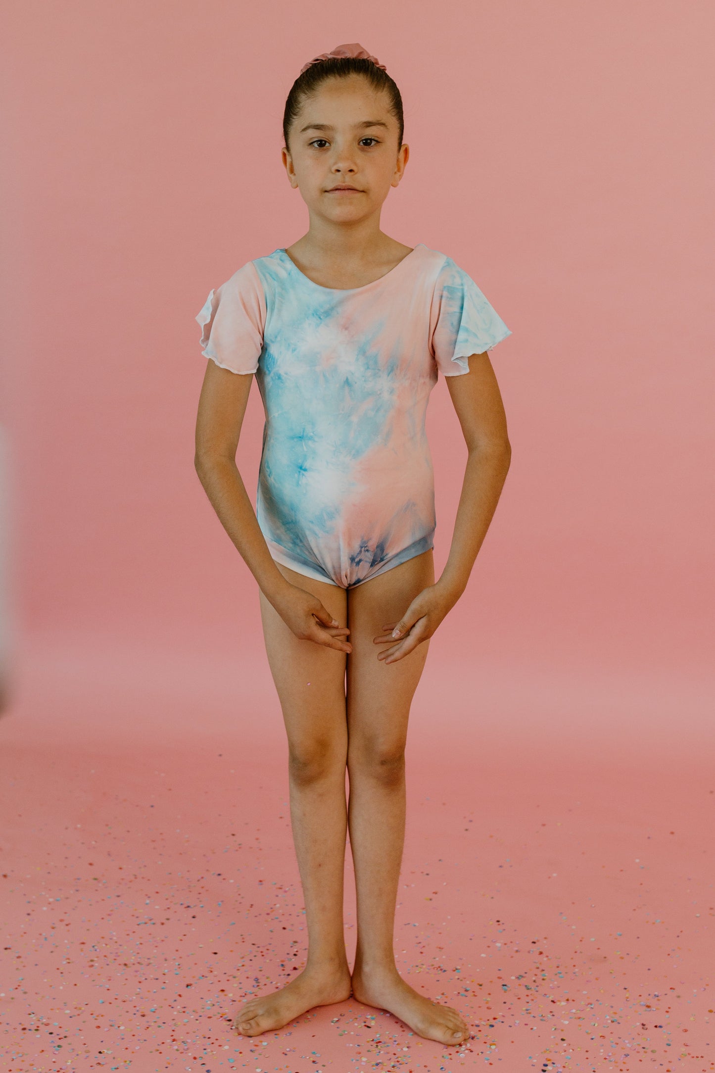 Blue/Pink/Indigo Tie Dye Leotard