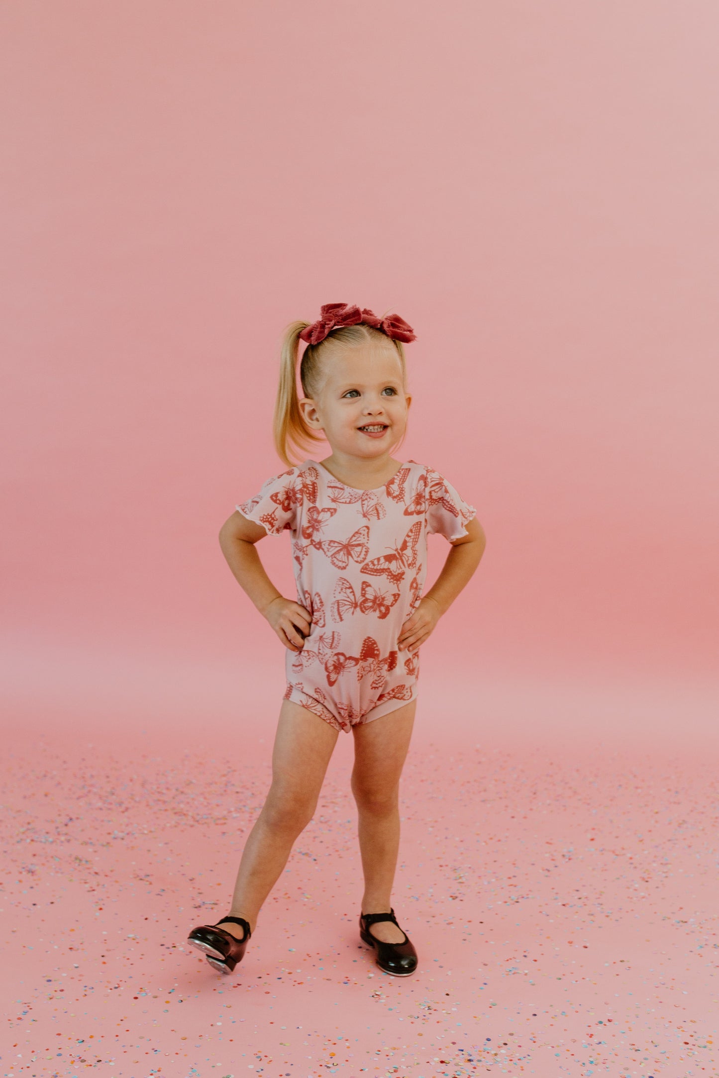 Pink Butterflies Leotard