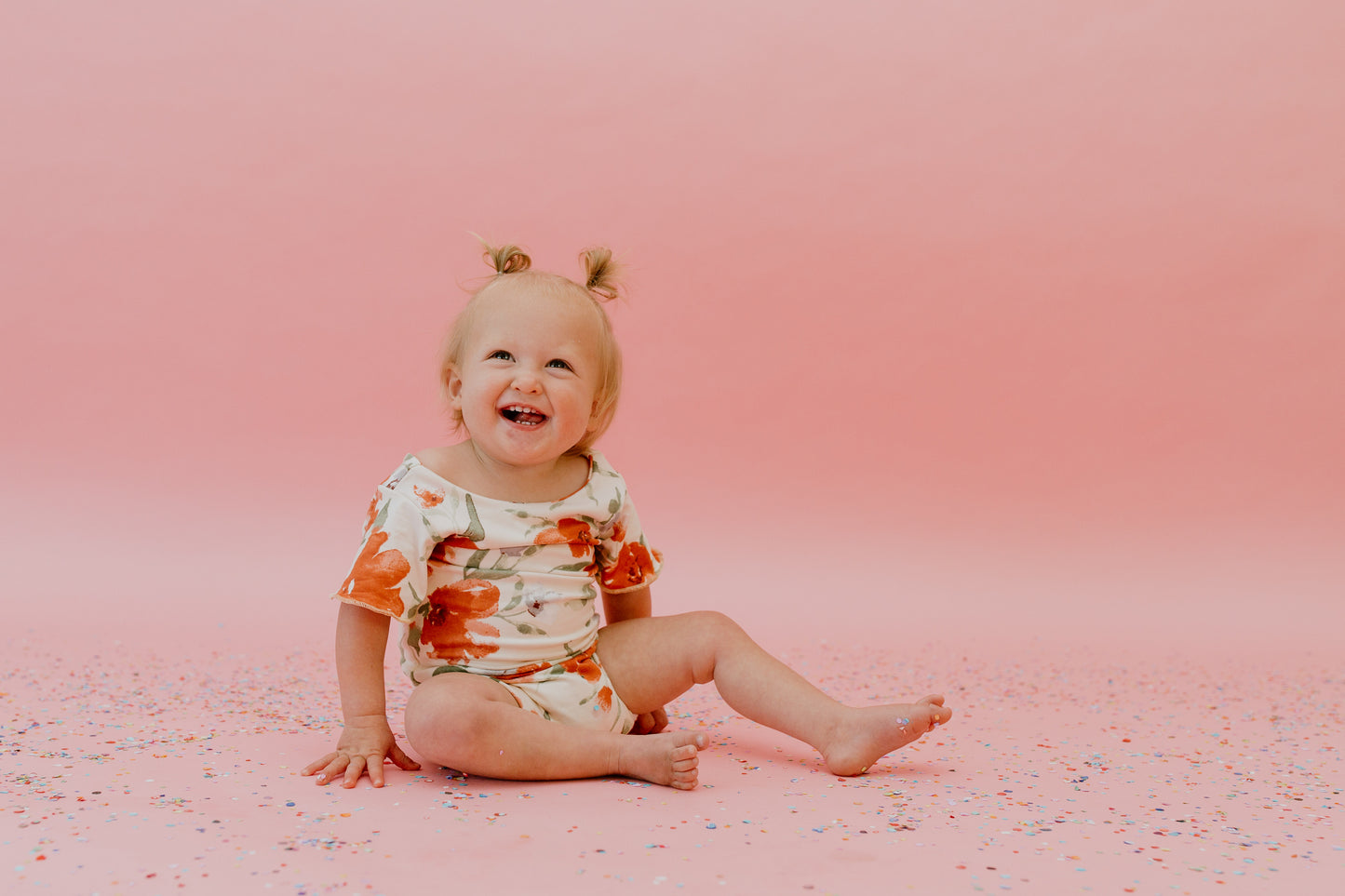 Peach Floral Leotard