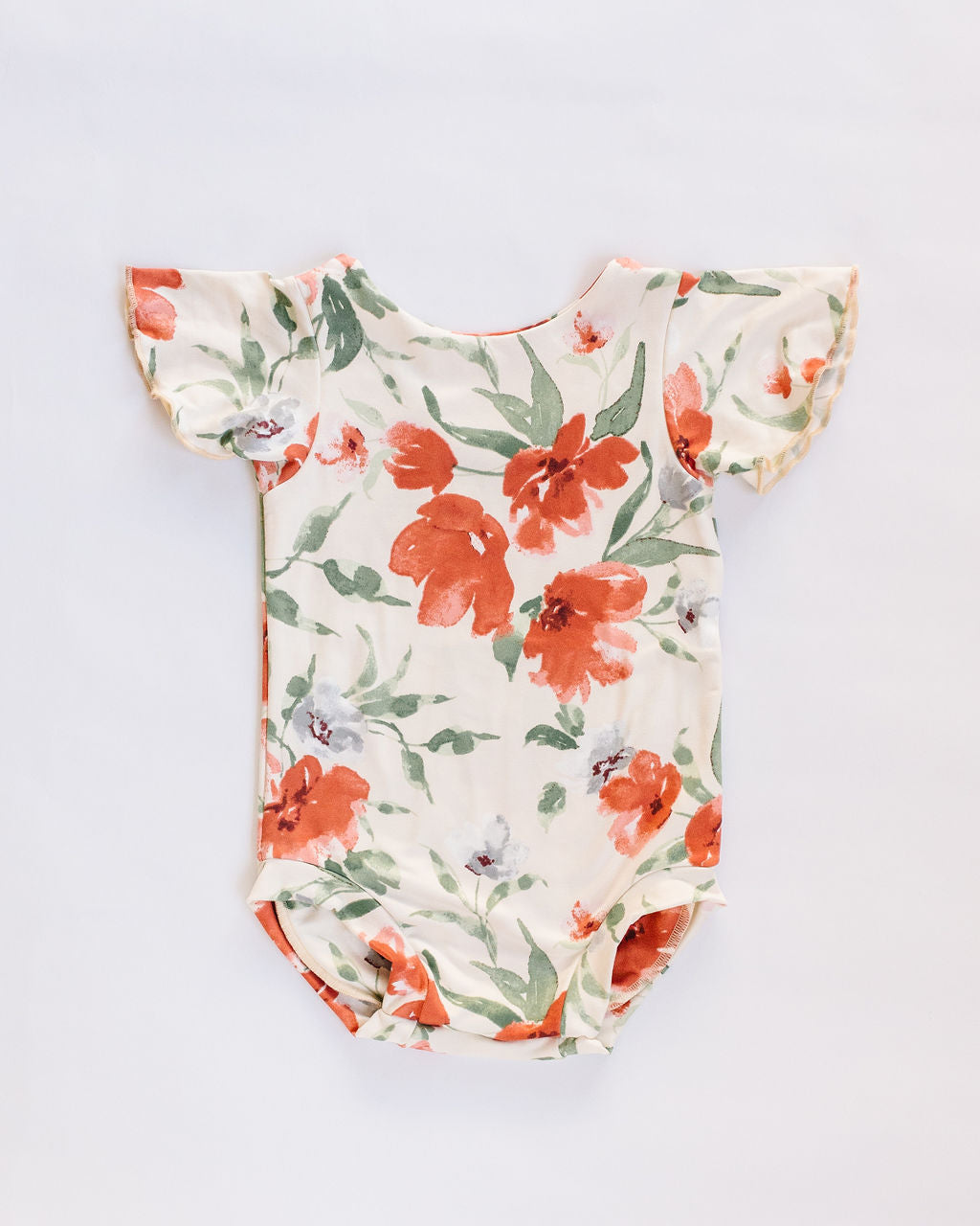 Peach Floral Leotard