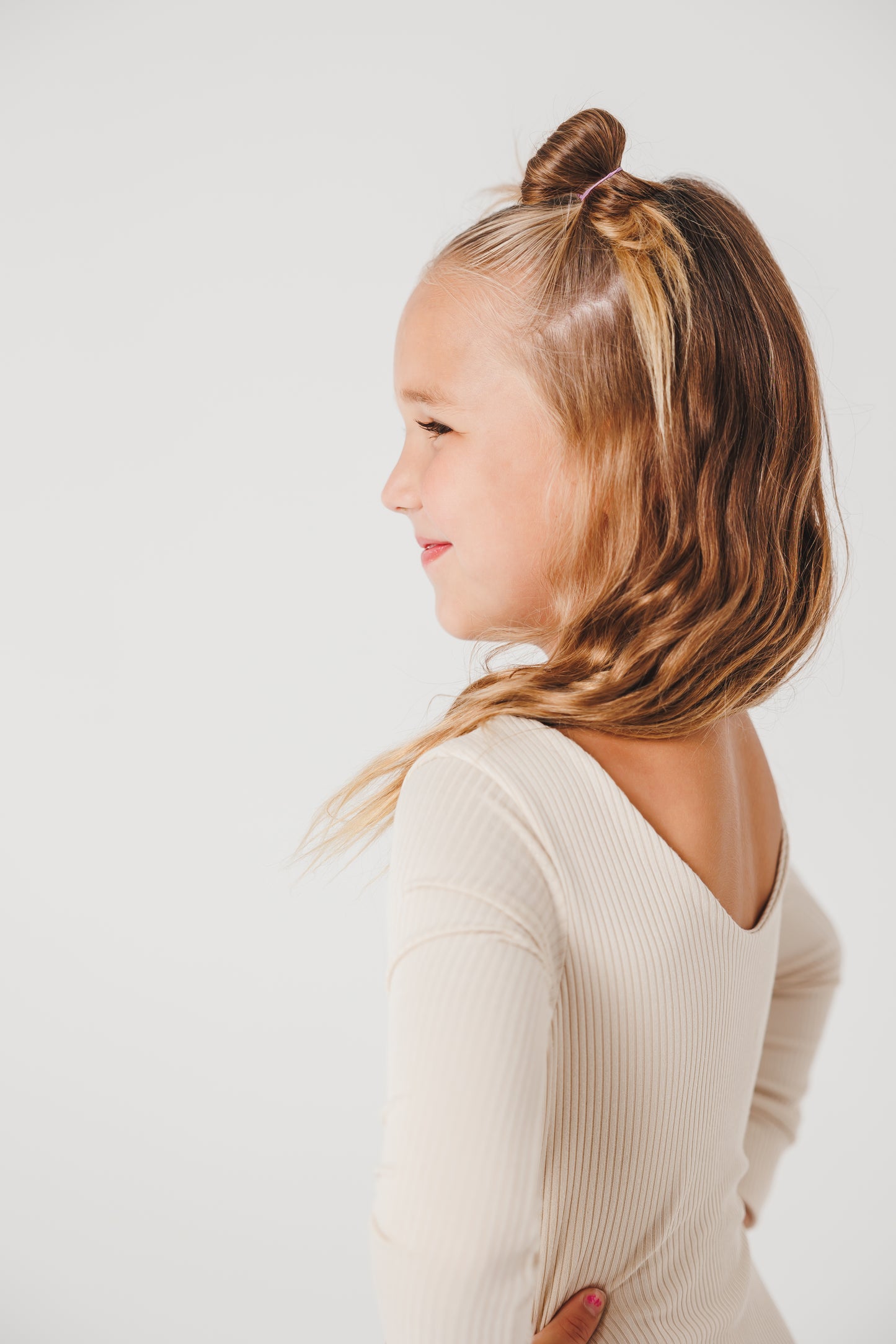 Cream Long Sleeve Leotard