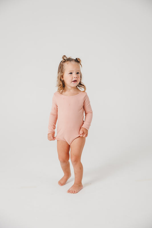 Pink Long Sleeve Leotard