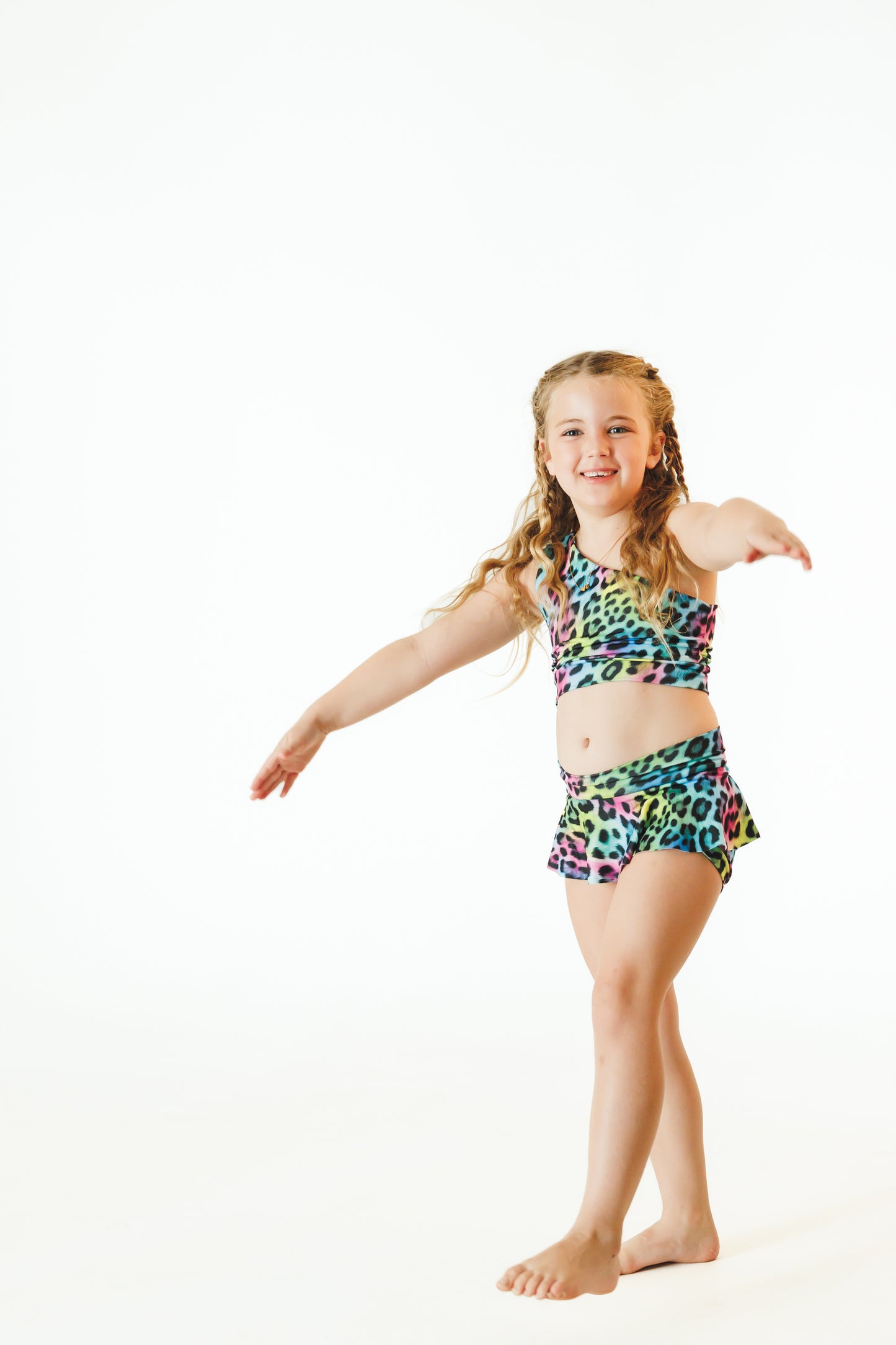 Rainbow Cheetah Dance Set - Party Animals