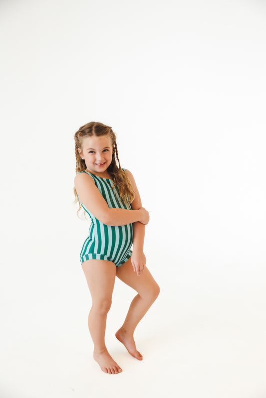 Striped Leotard - Tuck & Tumble