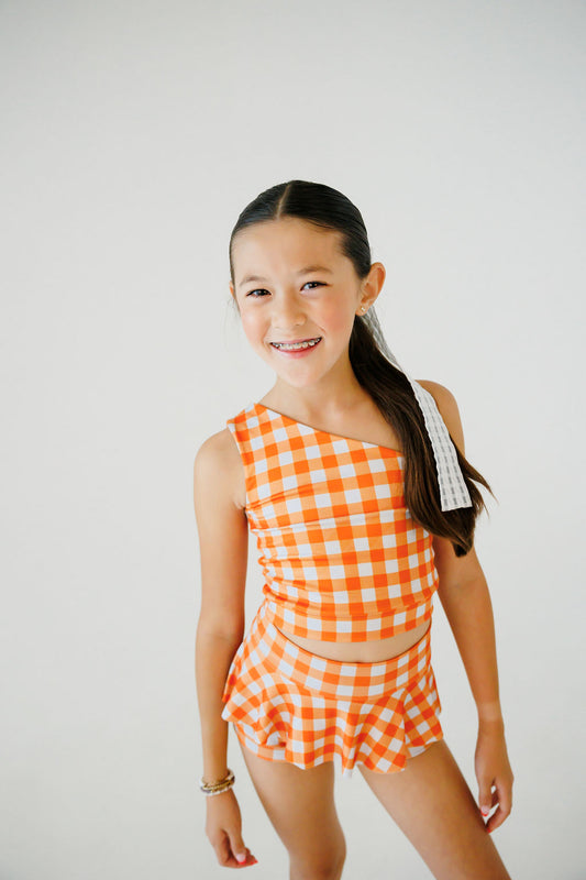 Orange Plaid Dance Set - The Trick or Twirl Drop