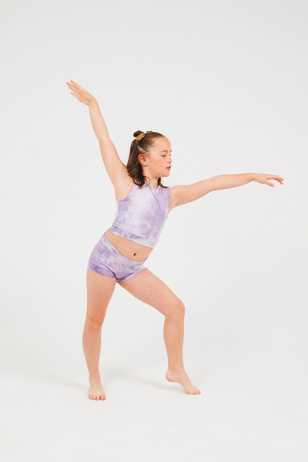 Purple Tie Dye Dance Set