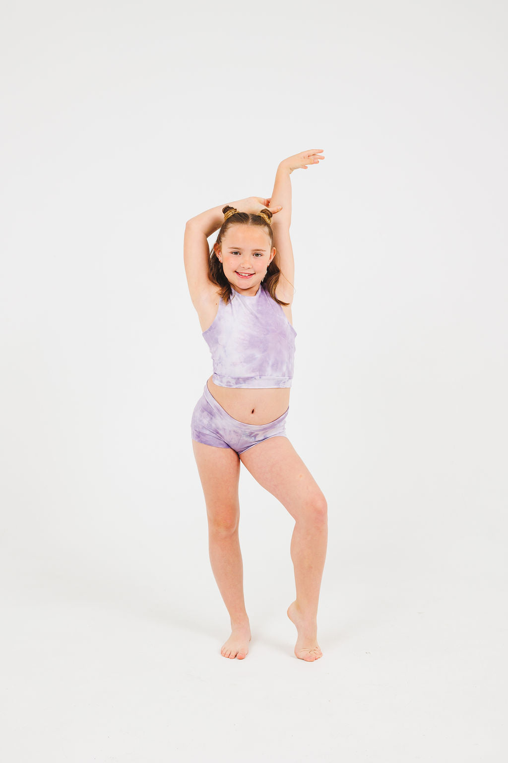 Purple Tie Dye Dance Set