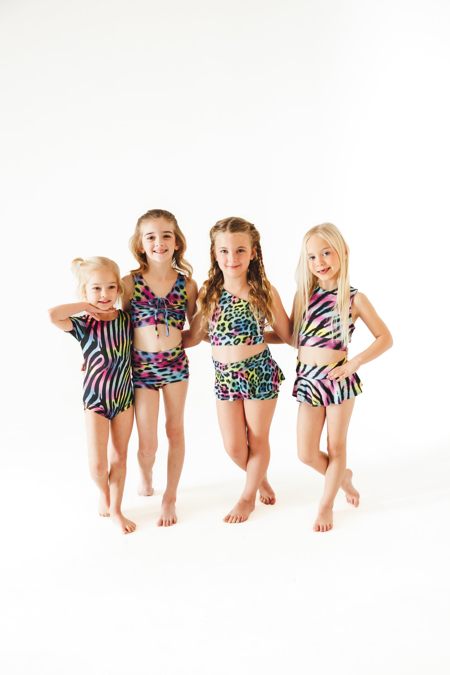 Rainbow Cheetah Dance Set - Party Animals