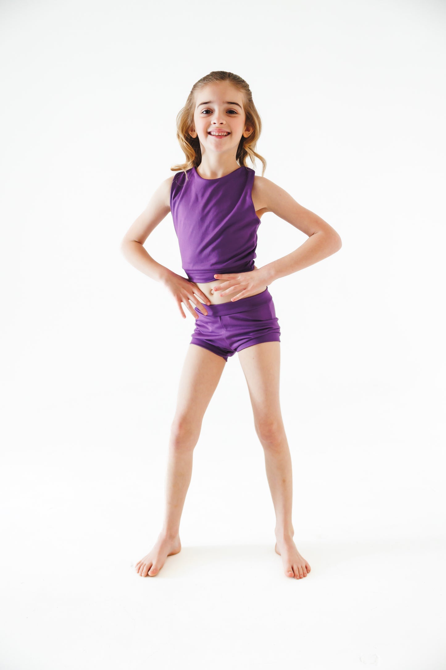 Purple Racerback Dance Set