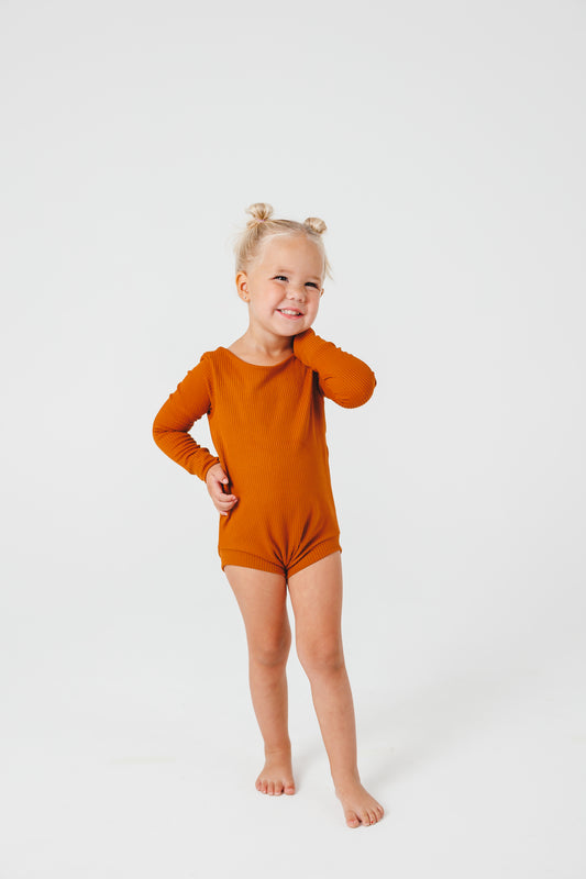 Rust Long Sleeve Leotard