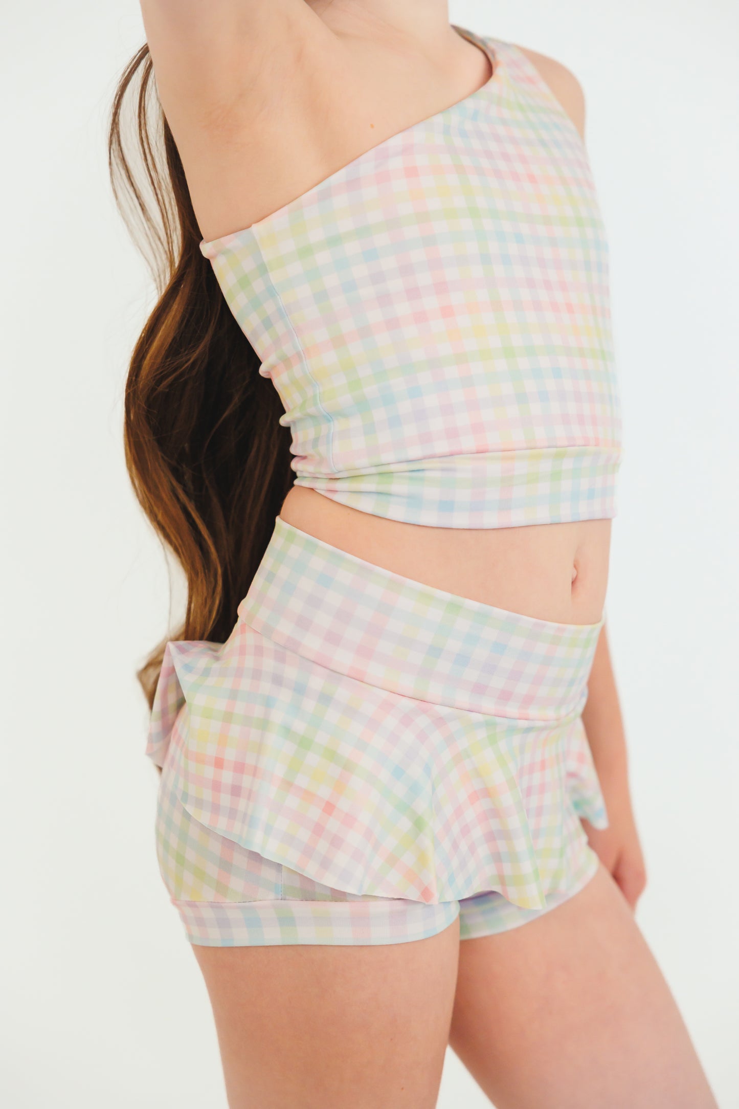 Rainbow Plaid Dance Set
