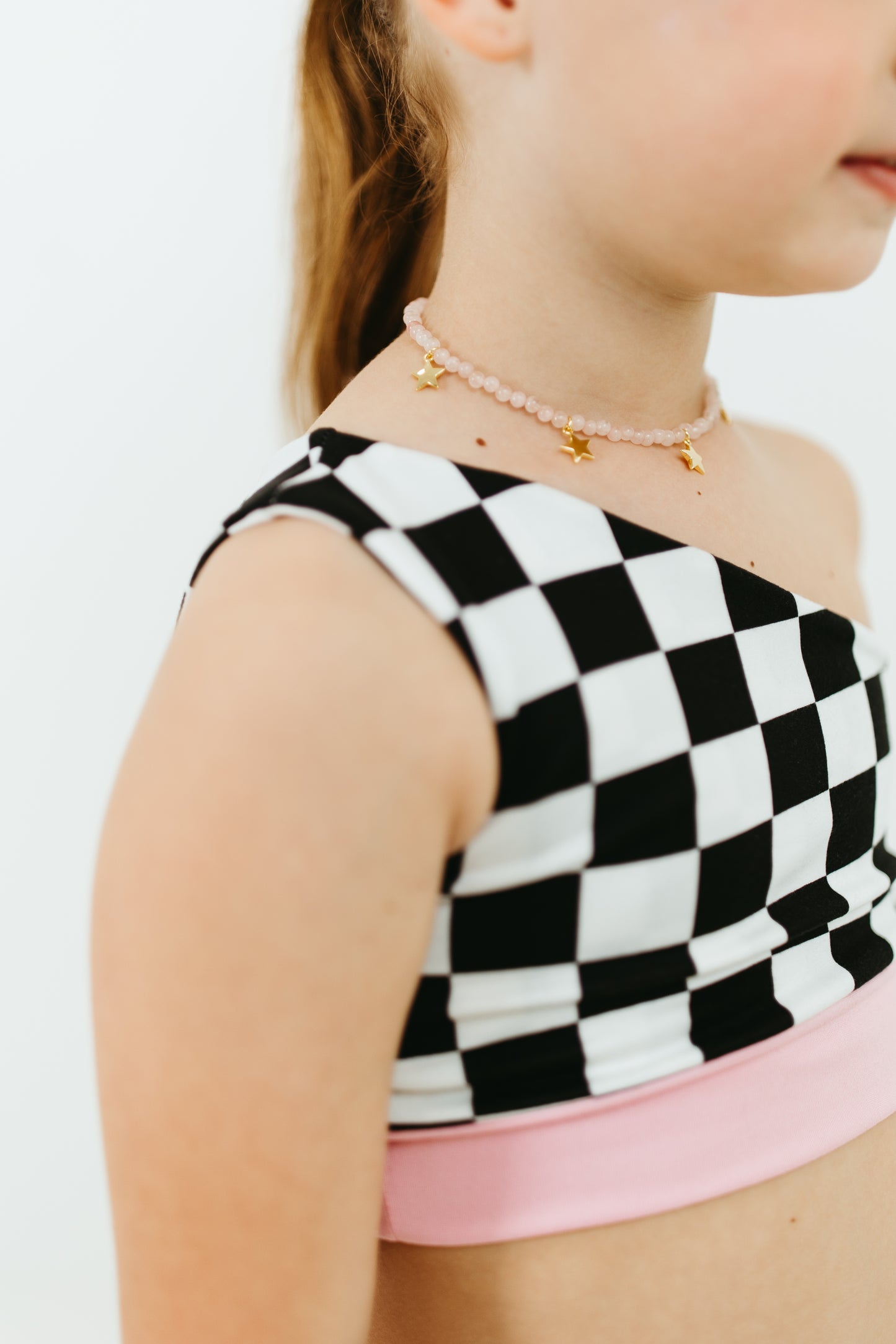 Checkers One Shoulder Set - The Bestie Edit