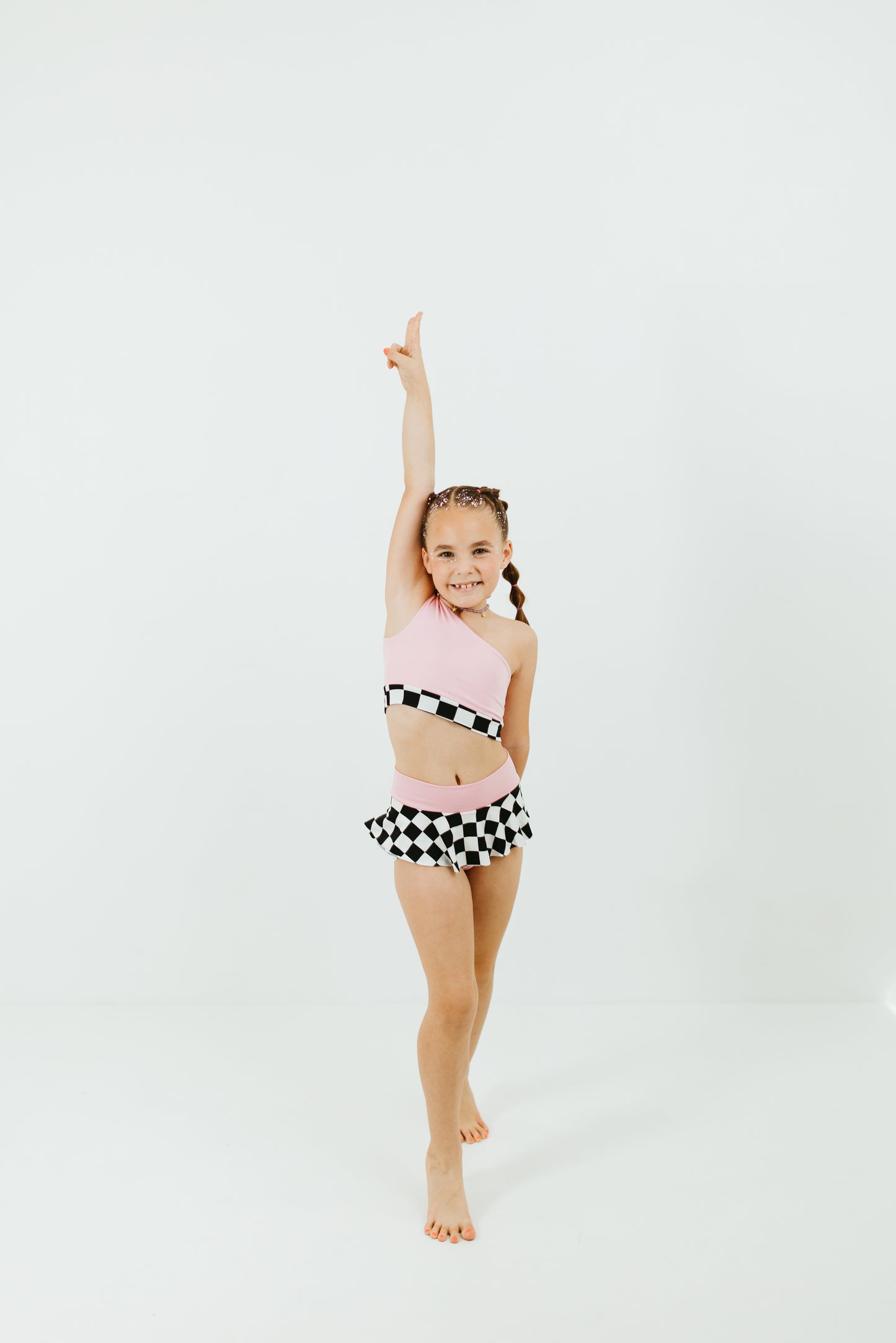 Pink One Shoulder Set - The Bestie Edit