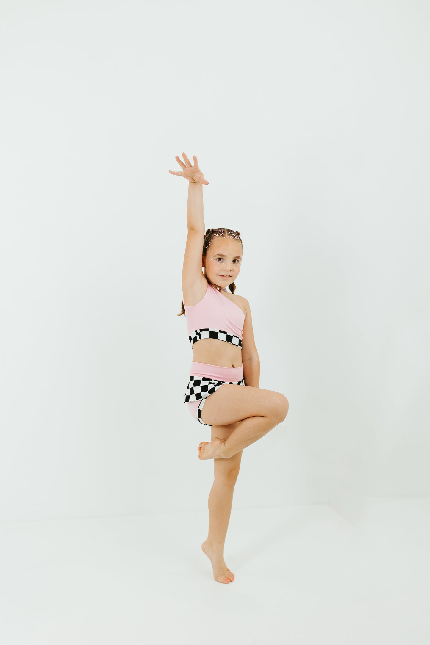 Pink One Shoulder Set - The Bestie Edit