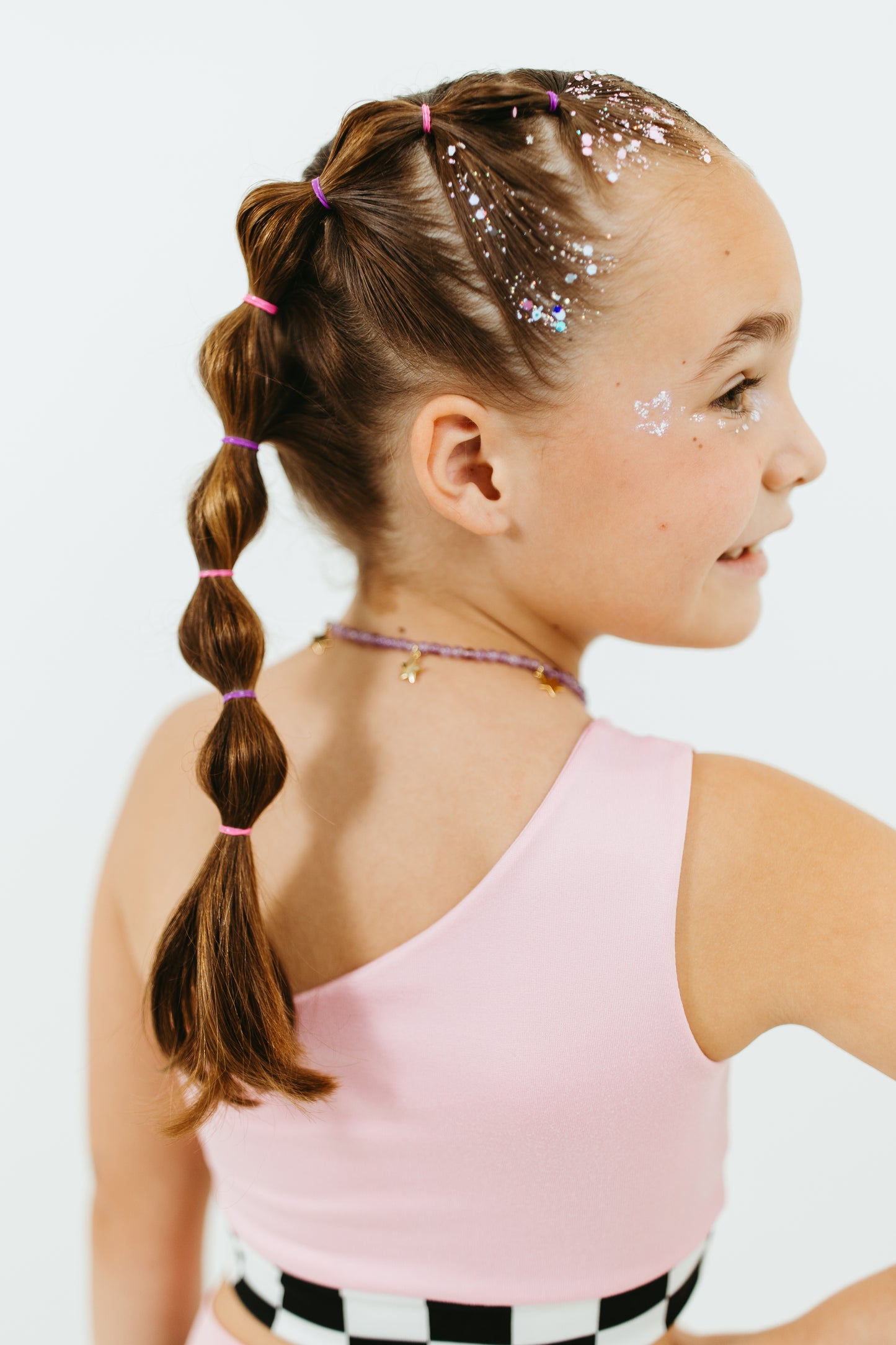 Pink One Shoulder Set - The Bestie Edit